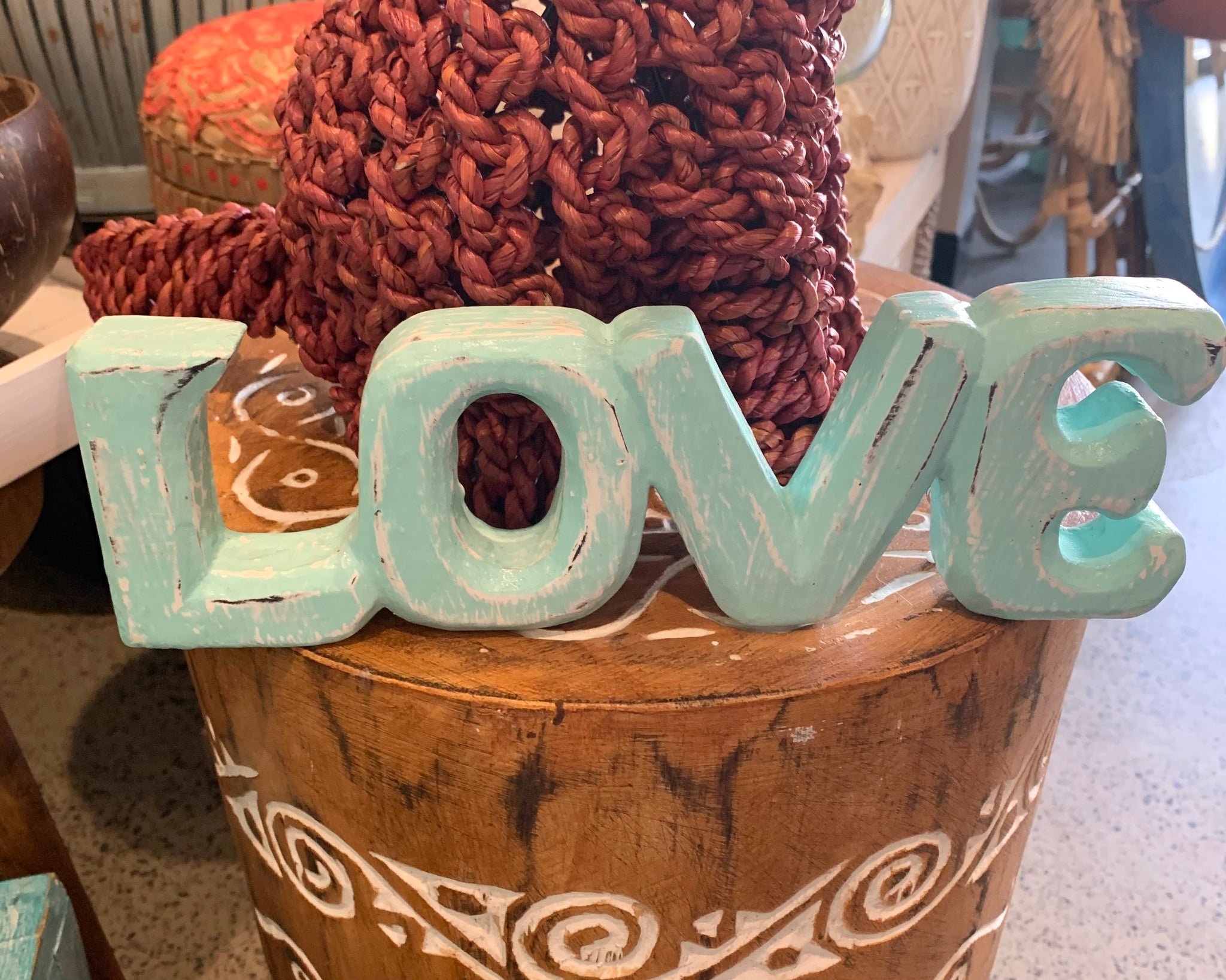 Turquoise Love Words