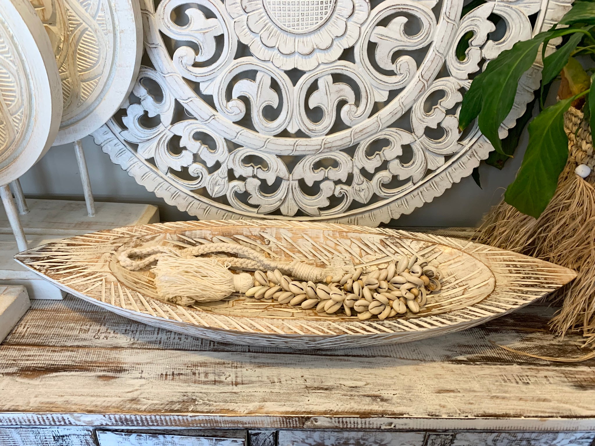 Timber carved bowl / dish