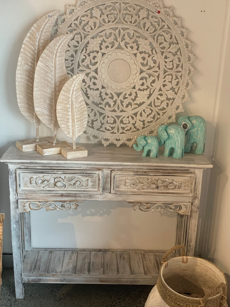 Timber carved sideboard