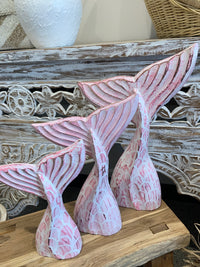 Detailed pink whale / mermaid tails