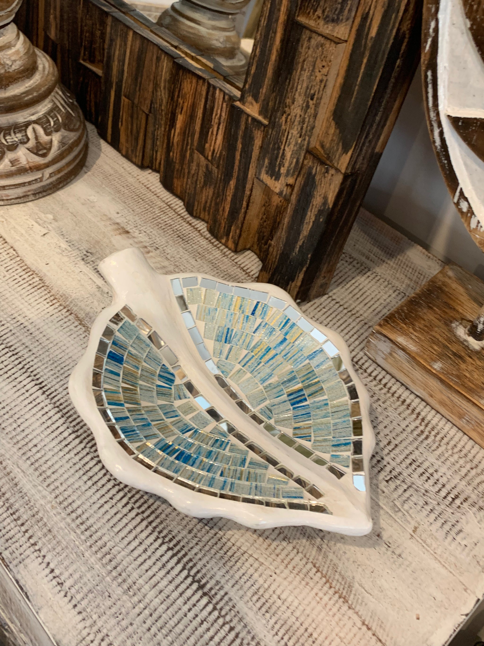 Mosaic terracotta dish / platter. S