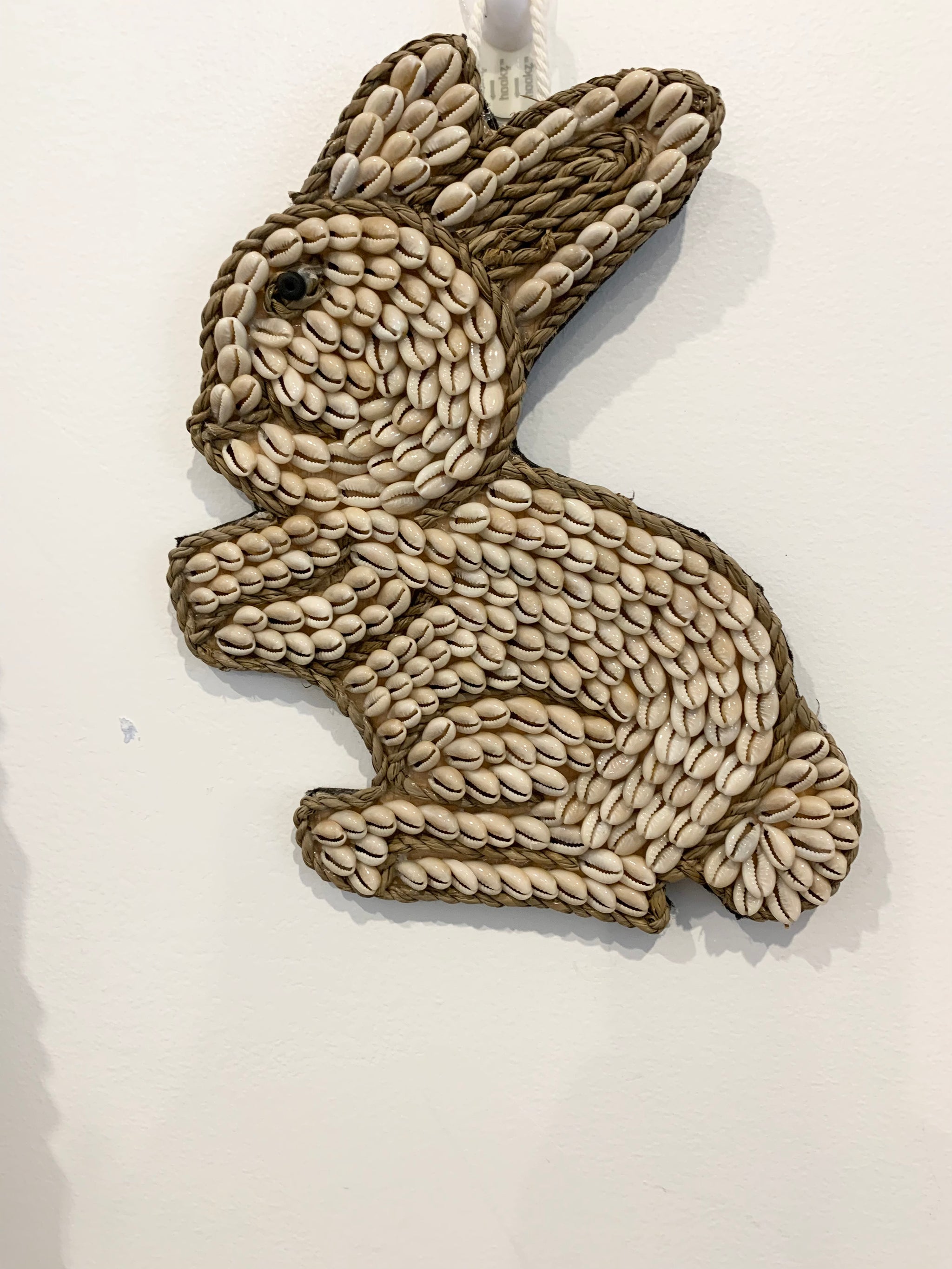 Shell rabbit bunny hanging / decoration