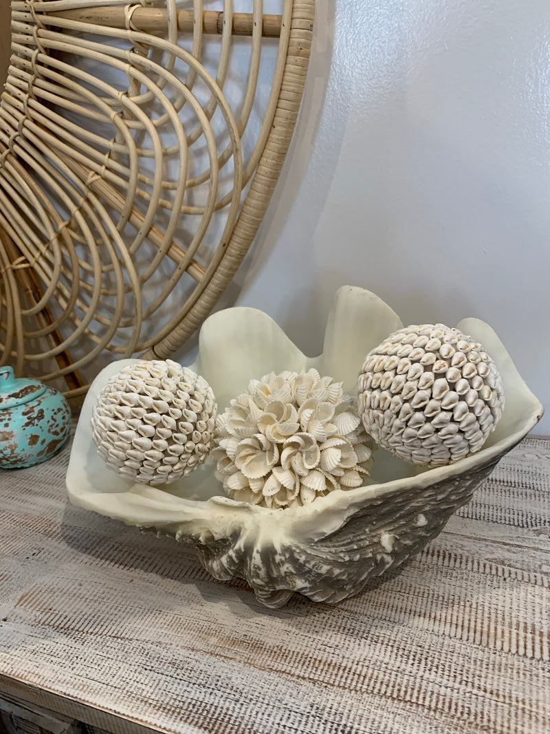 Resin clam bowl darker