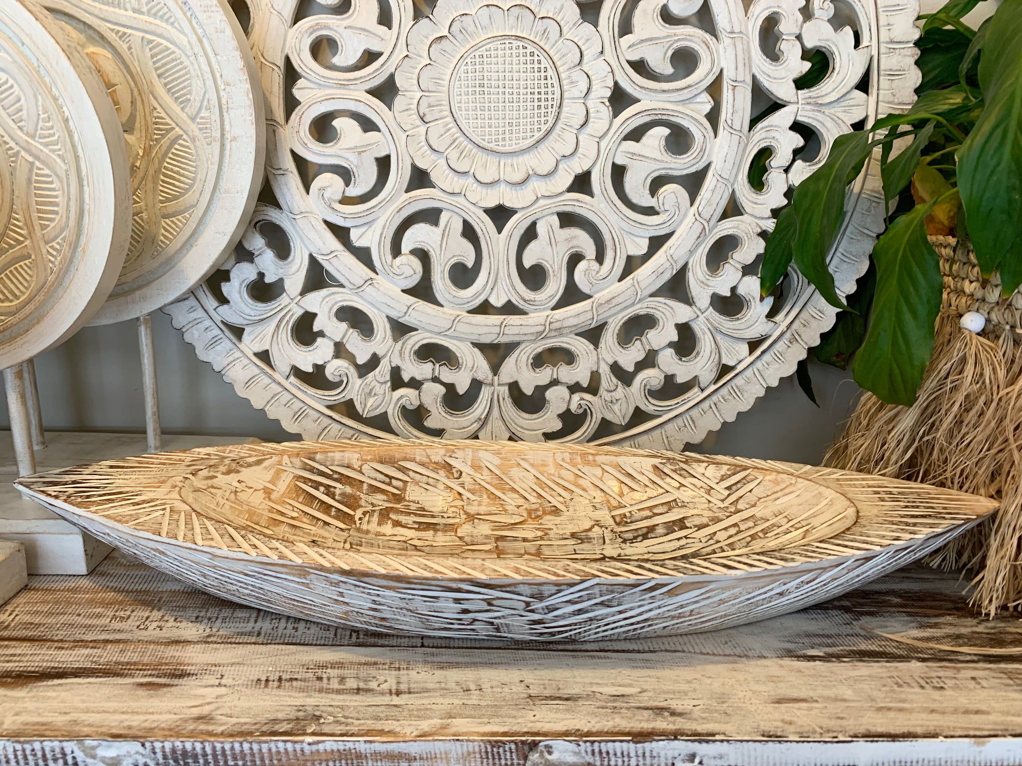 Timber carved bowl / dish