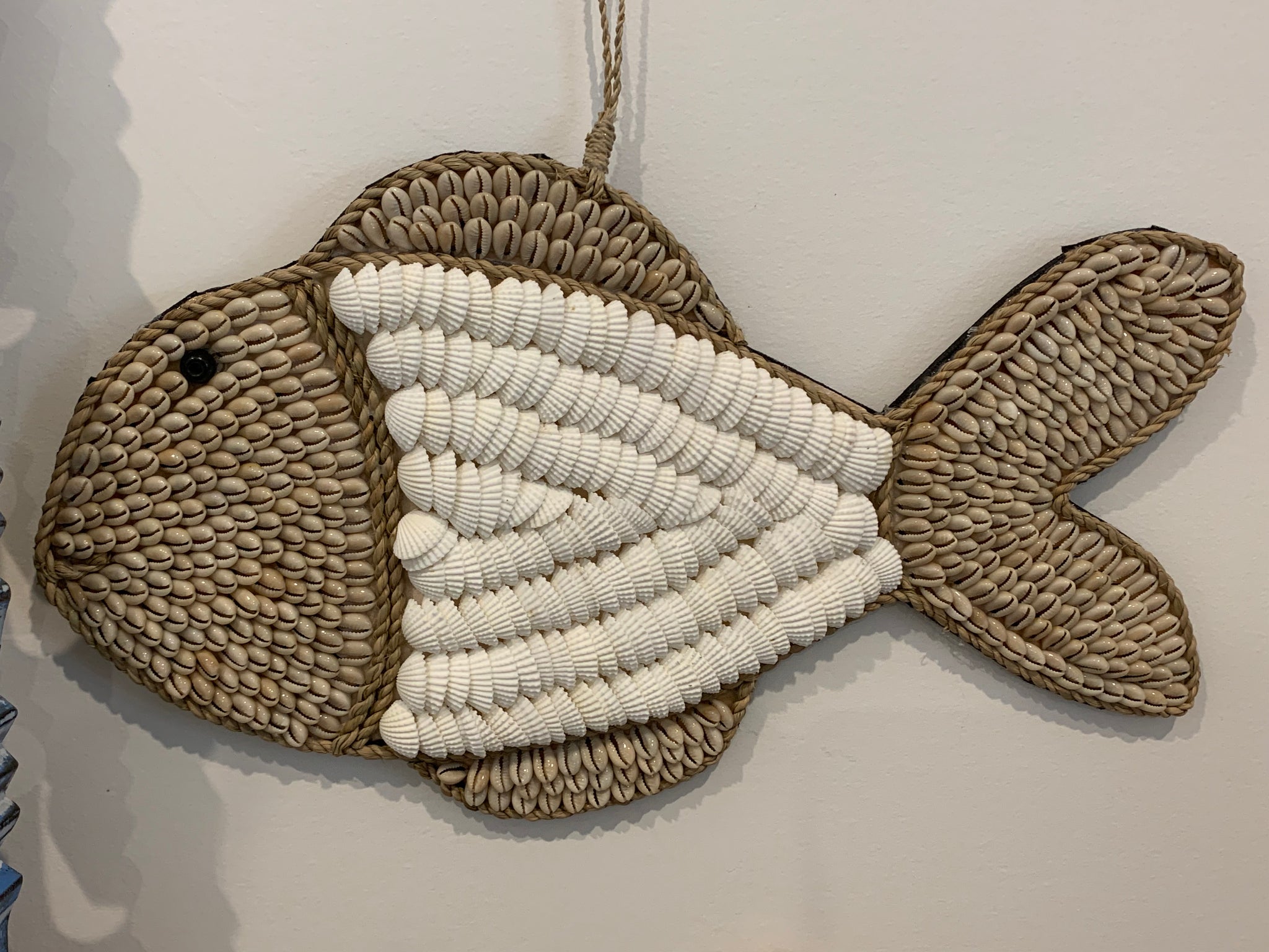 Shell fish hanging / decoration. Style 2. Large