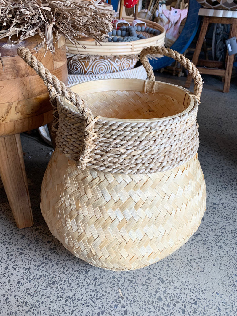 Natural basket 38cm h