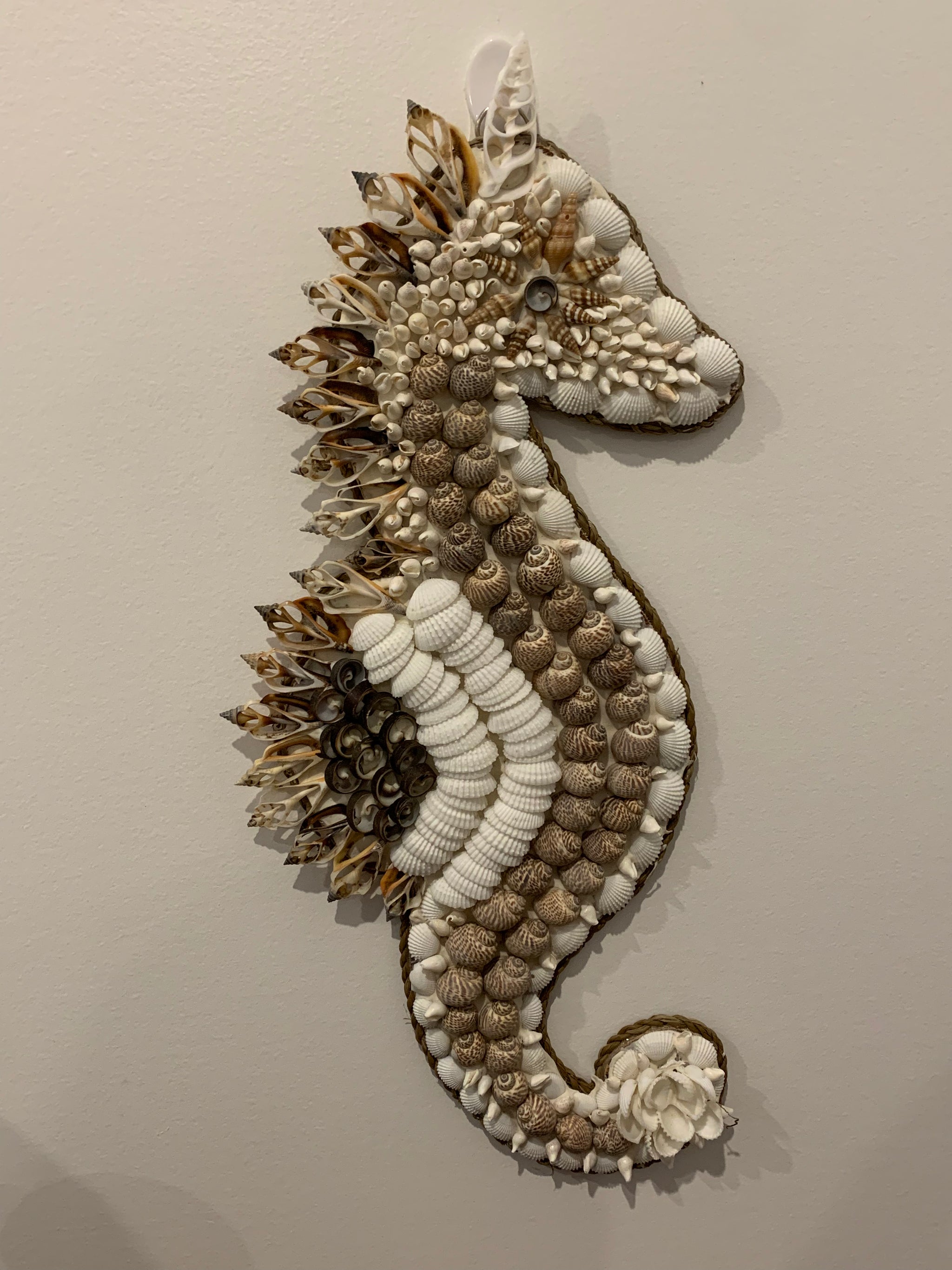 Shell seahorse hanging. Style 2