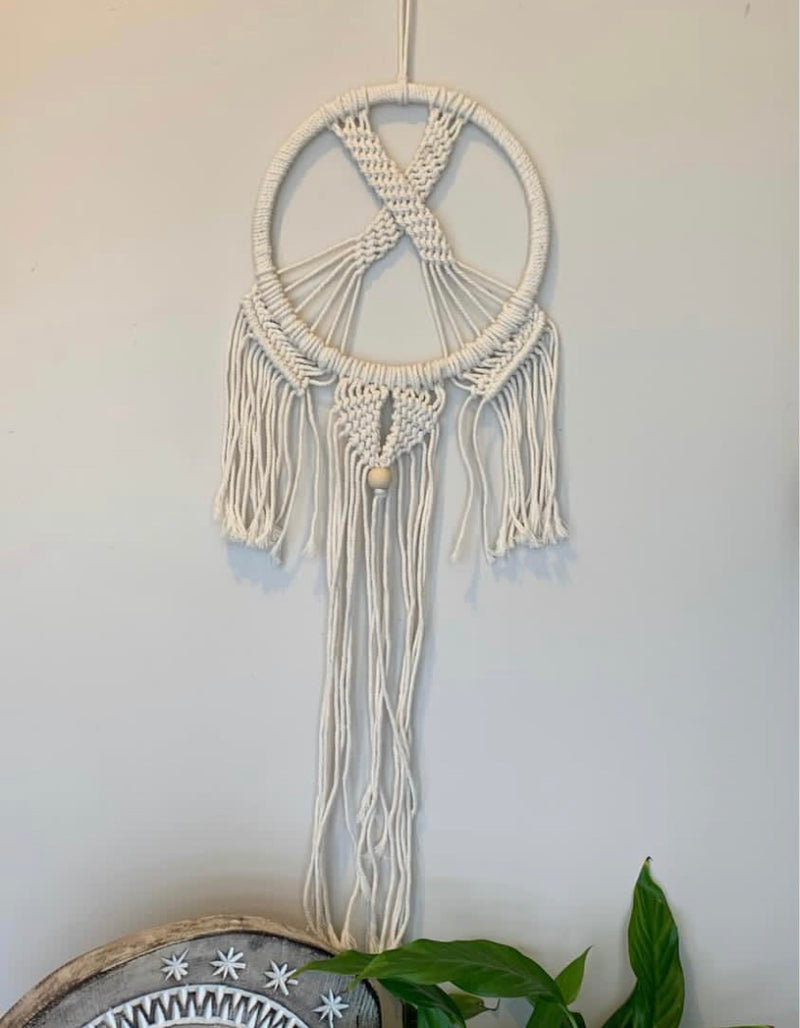 Natural macrame hanging. Usually $20